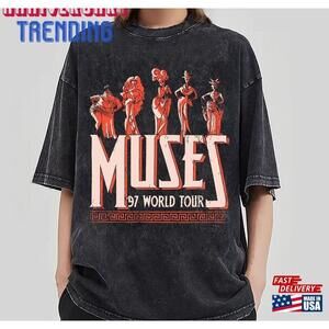 Muses 97 World Tour Shirt Retro Hercules Disney Washed Tee Magic Kingdom Unisex